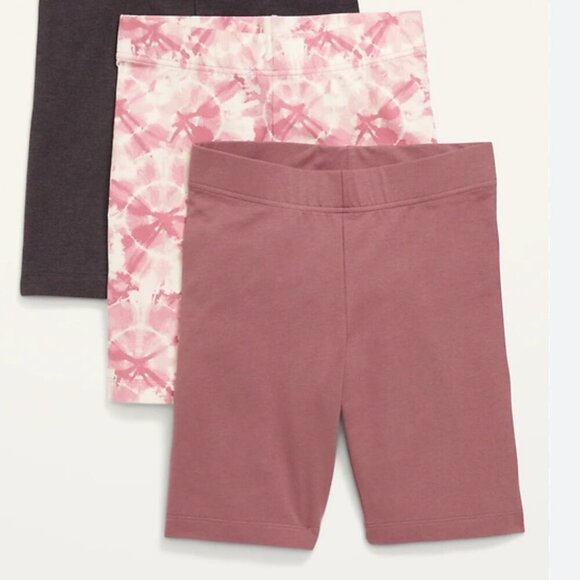 Old Navy High-Waisted Biker Shorts Womens Size Small Pink Tie Dye 8 Inch Inseam - Picture 9 of 9
